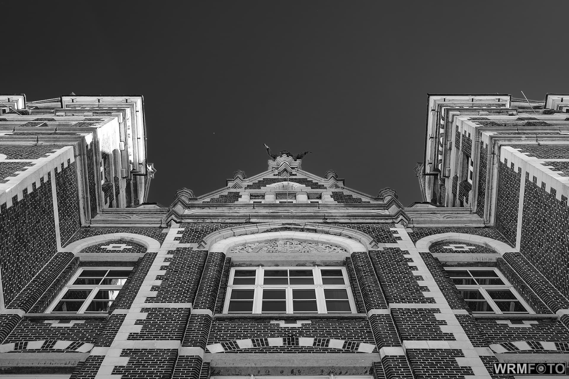 Look up, government building, Belgium
